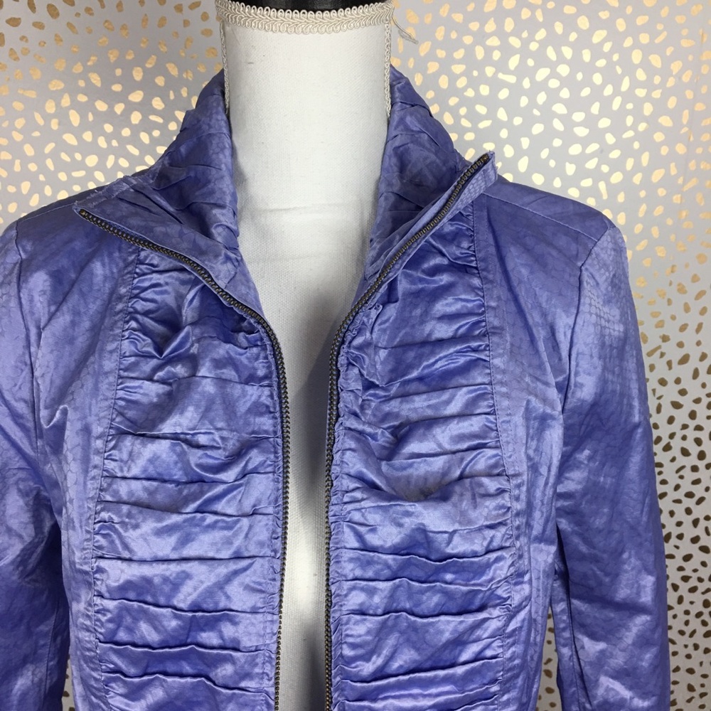 Chicos Lightweight Lavender Full Zip Jacket - image 2